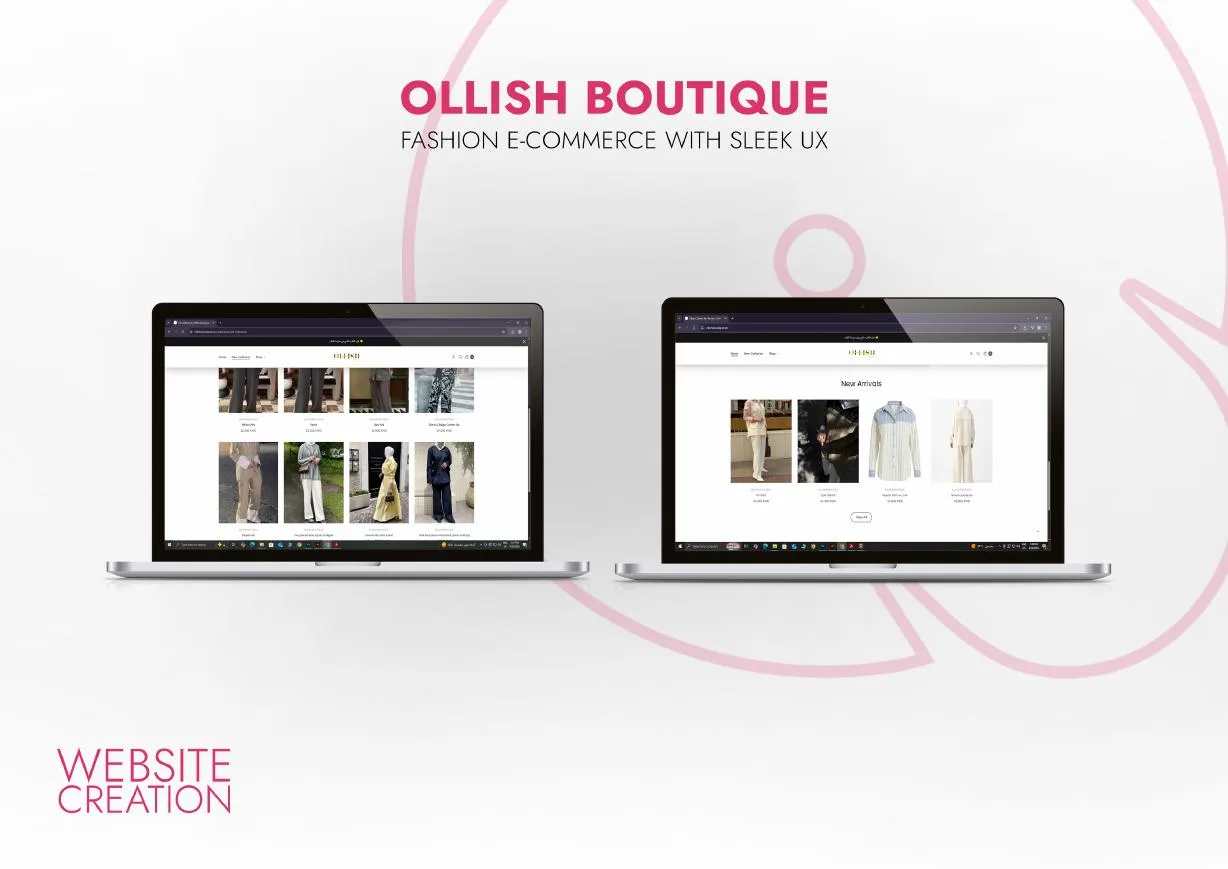 Ollish Boutique Website Creation project by Qbit Studio