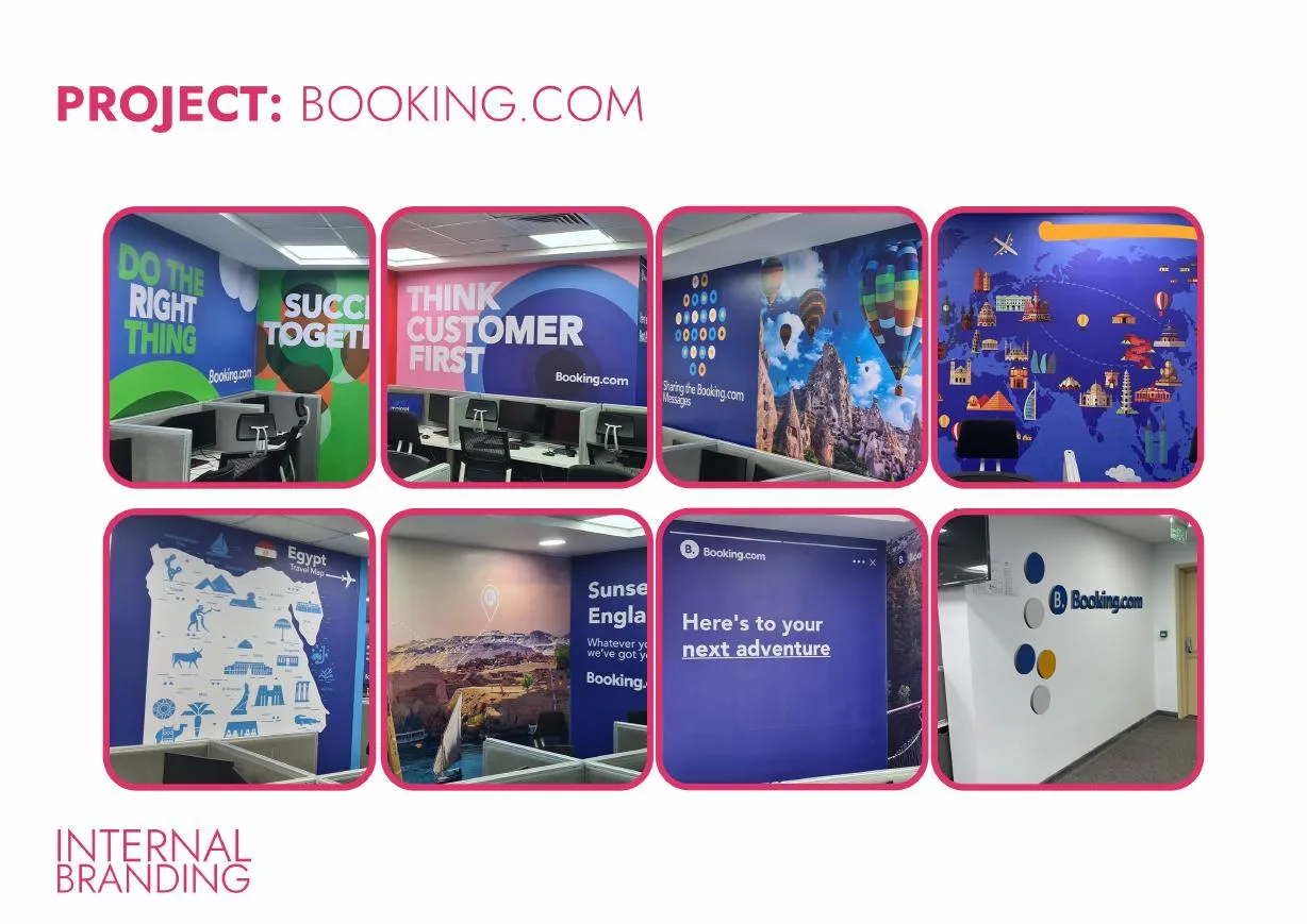 Booking.com Internal Branding project by Qbit Studio