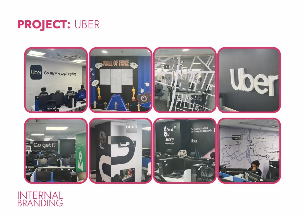 Uber Internal Branding project by Qbit Studio
