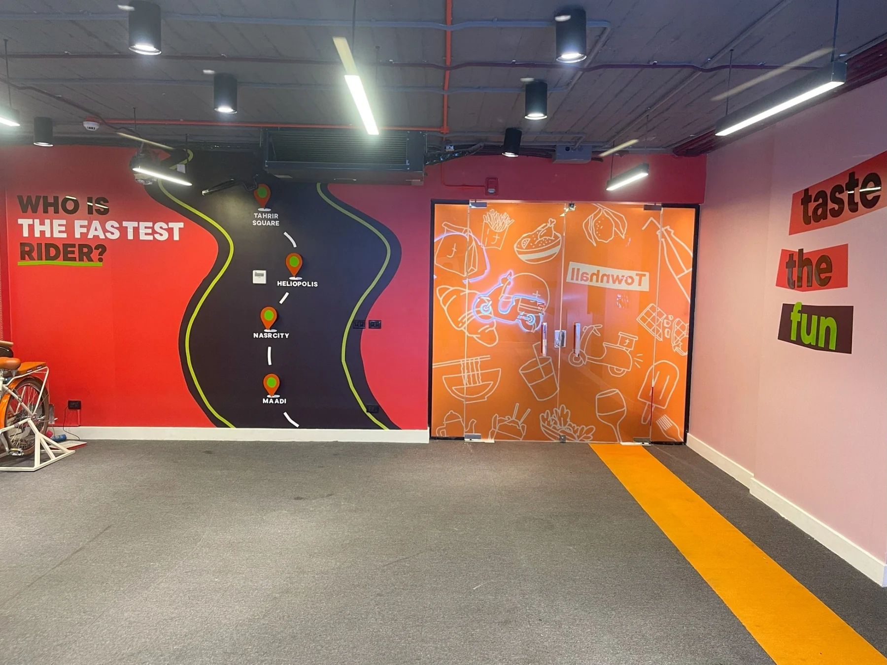 Talabat HQ internal branding project photo 3